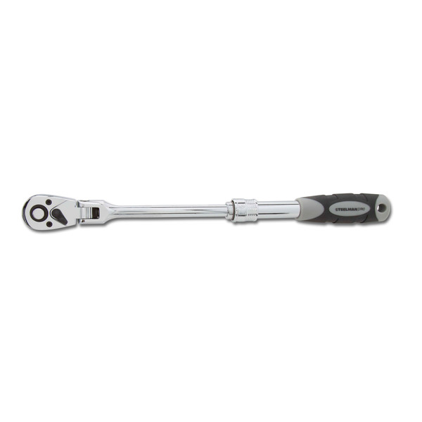 Steelman 3/8-Inch Drive 72-Tooth Extendable Flex-Head Ratchet (9.5 - 13.5-Inch Length) 96755